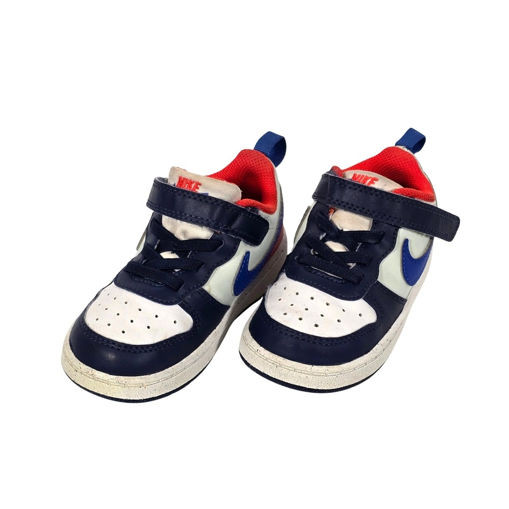 Nike Court‎ Borough Low Recraft Toddler 7C Midnight Navy University Red